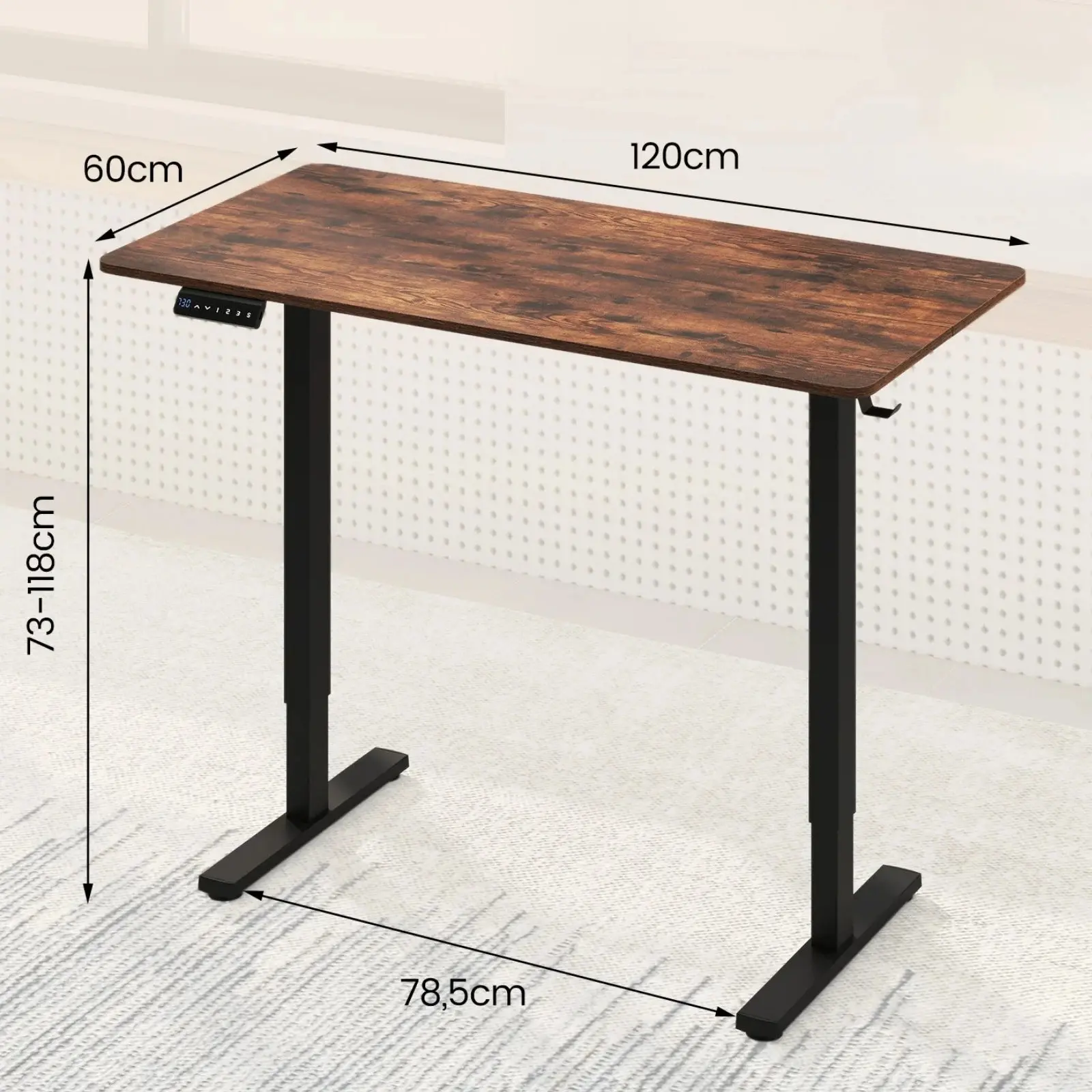 Письменный стол Costway CB10905DE-CF (Brown) - 4
