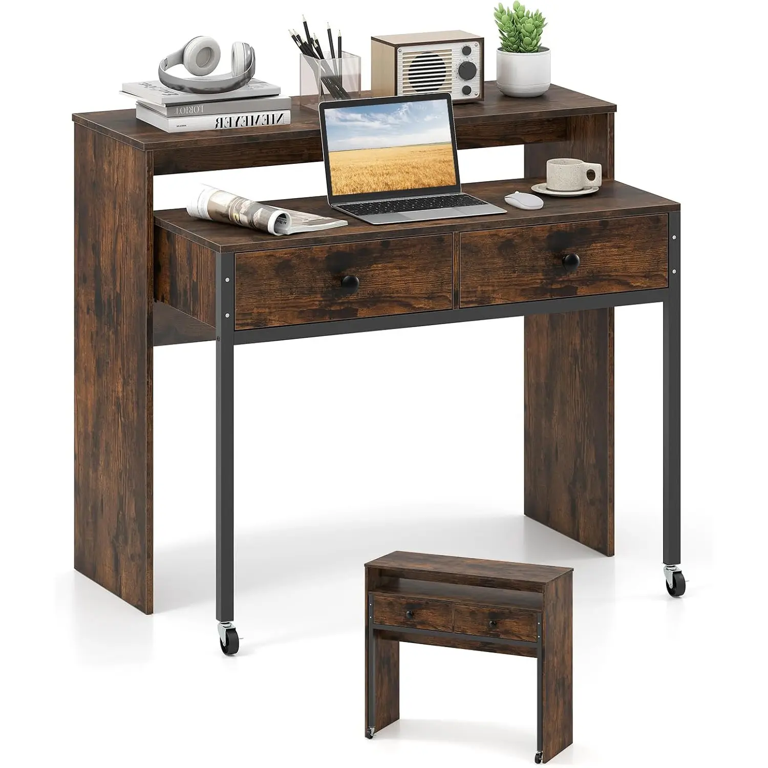 Письменный стол Costway CB10920CF (Brown) - 2