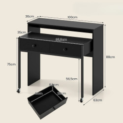 Письменный стол Costway CB10920DK (Black) Thumb
