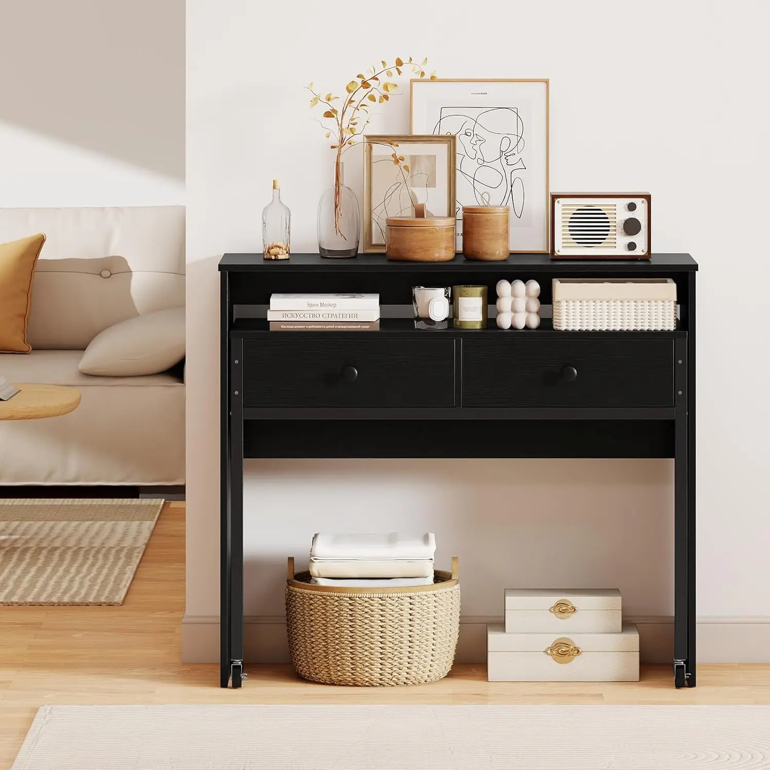 Письменный стол Costway CB10920DK (Black) - 5