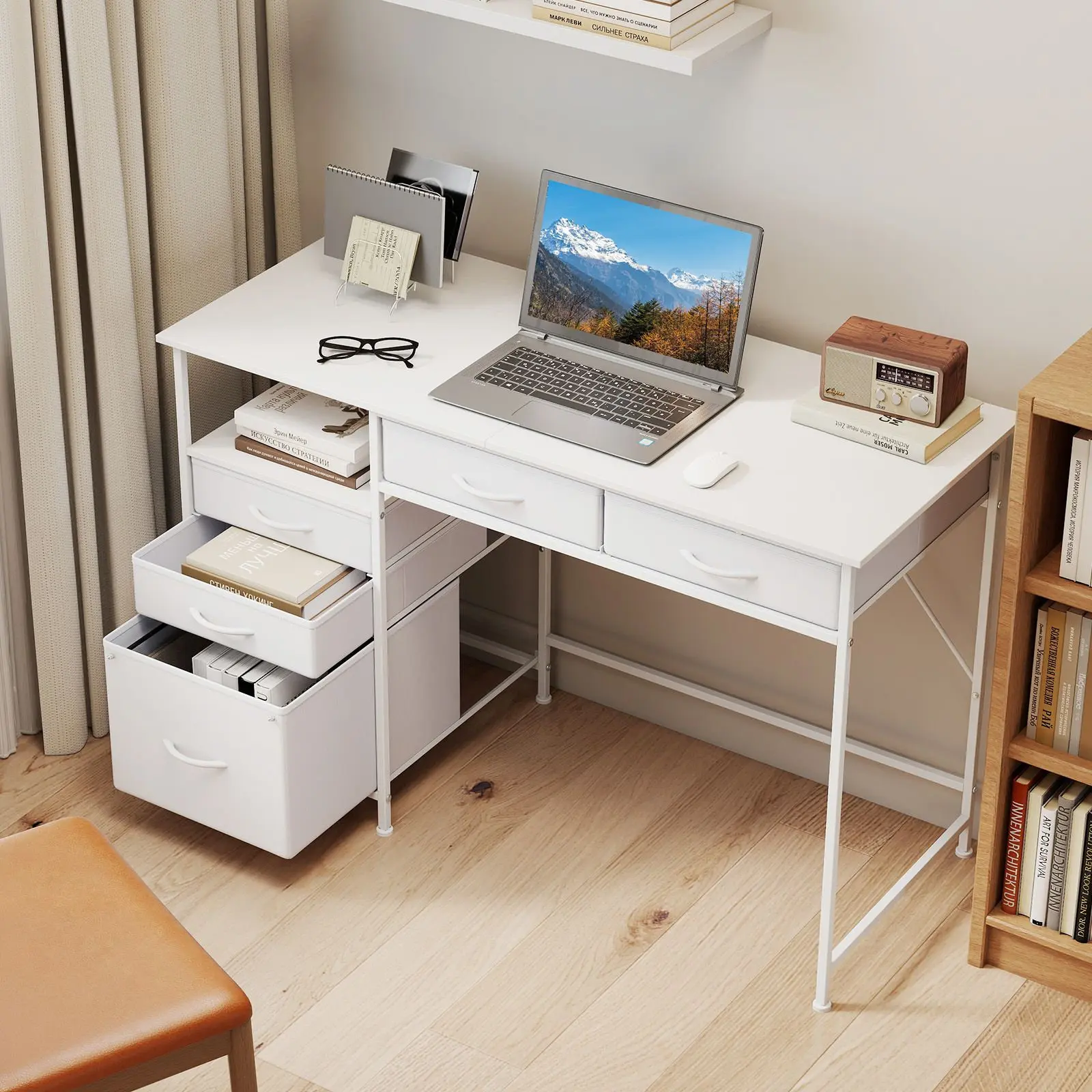 Письменный стол Costway JV12939WH (White) - 4