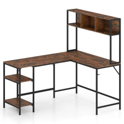 Masa de birou Costway JV12985CF (Brown) Thumb