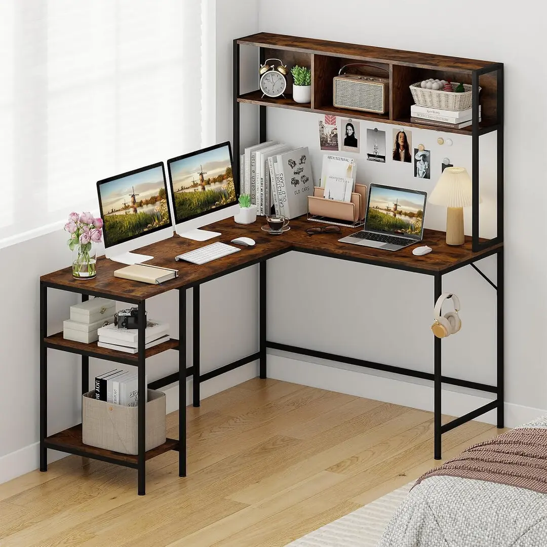 Masa de birou Costway JV12985CF (Brown)