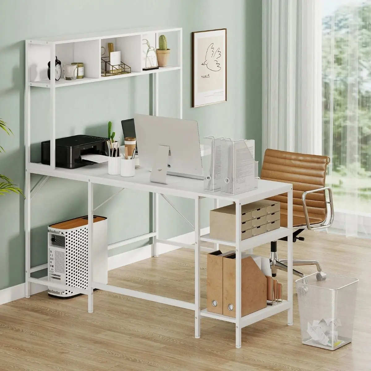 Письменный стол Costway JV12985WH (White) - 4