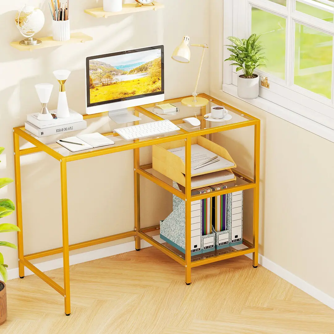 Письменный стол Costway JV13603GD (Gold)