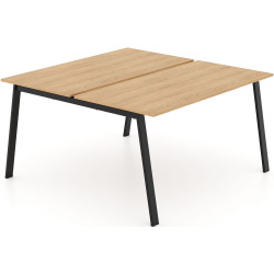 Masa de birou DP Arki Twin 138x140 (Oak/Black) Thumb