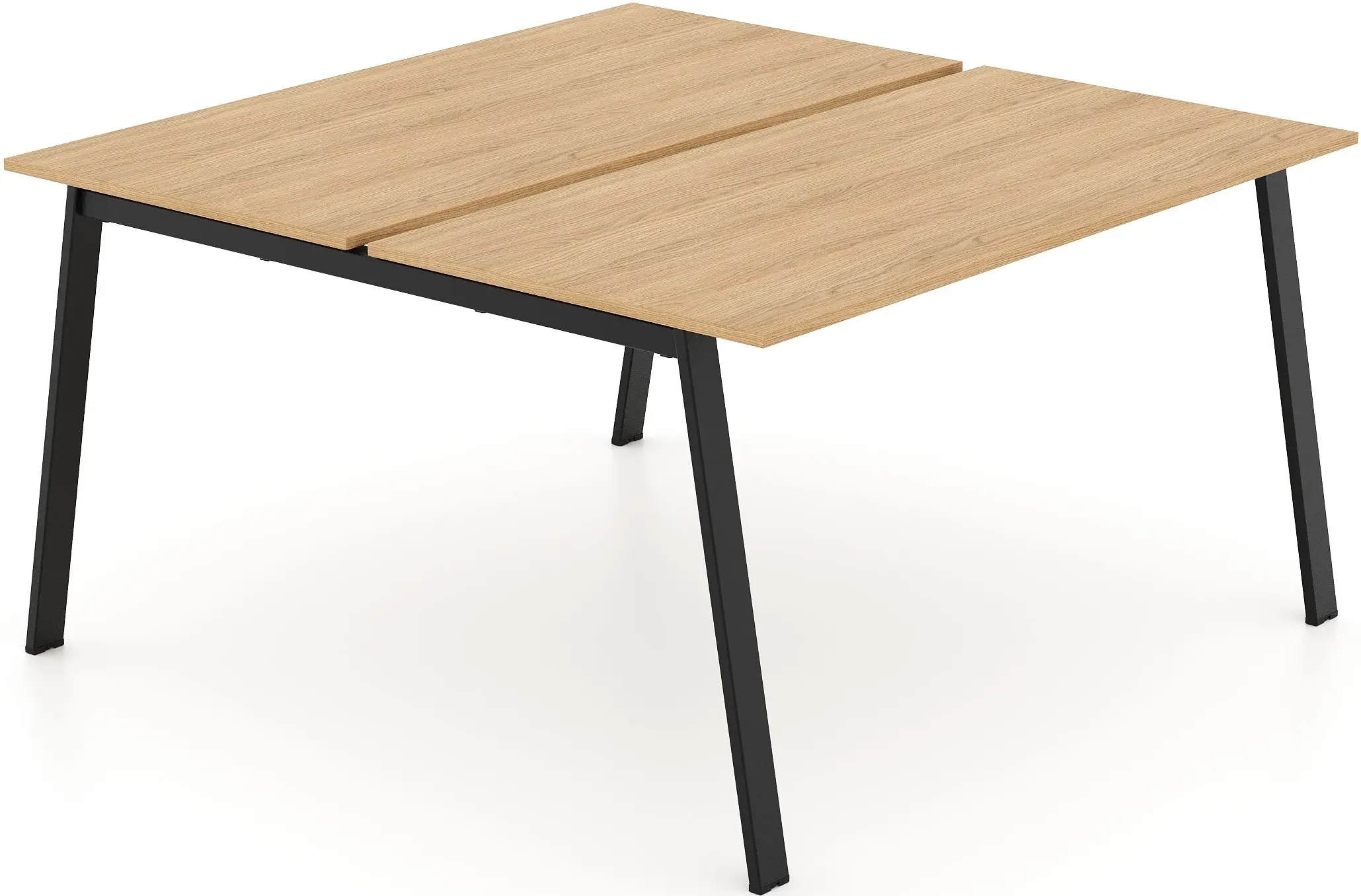 Masa de birou DP Arki Twin 138x140 (Oak/Black) - 2