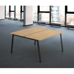 Masa de birou DP Arki Twin 138x140 (Oak/Black)