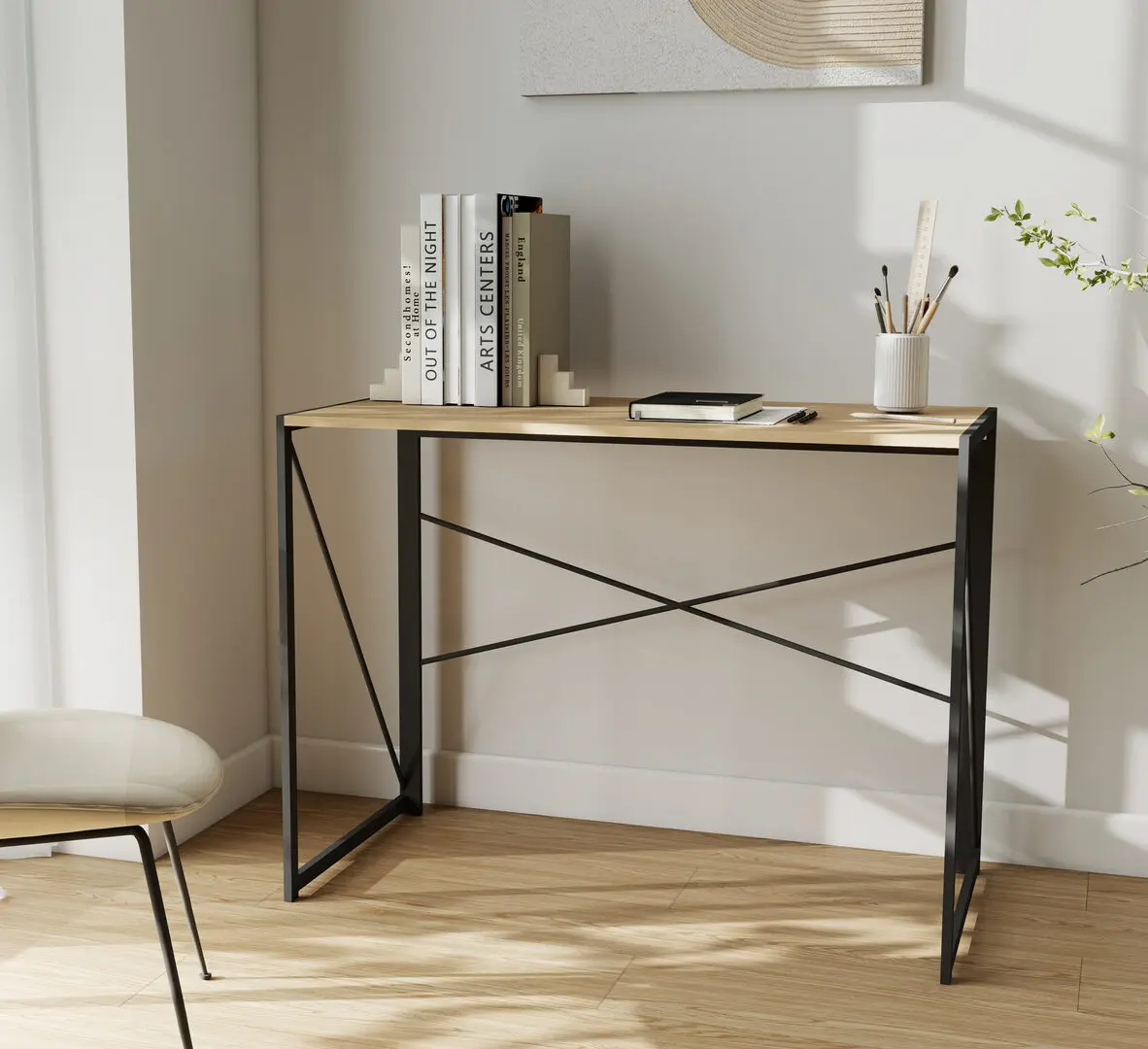 Masa de birou DP Aspen (Black/Oak)