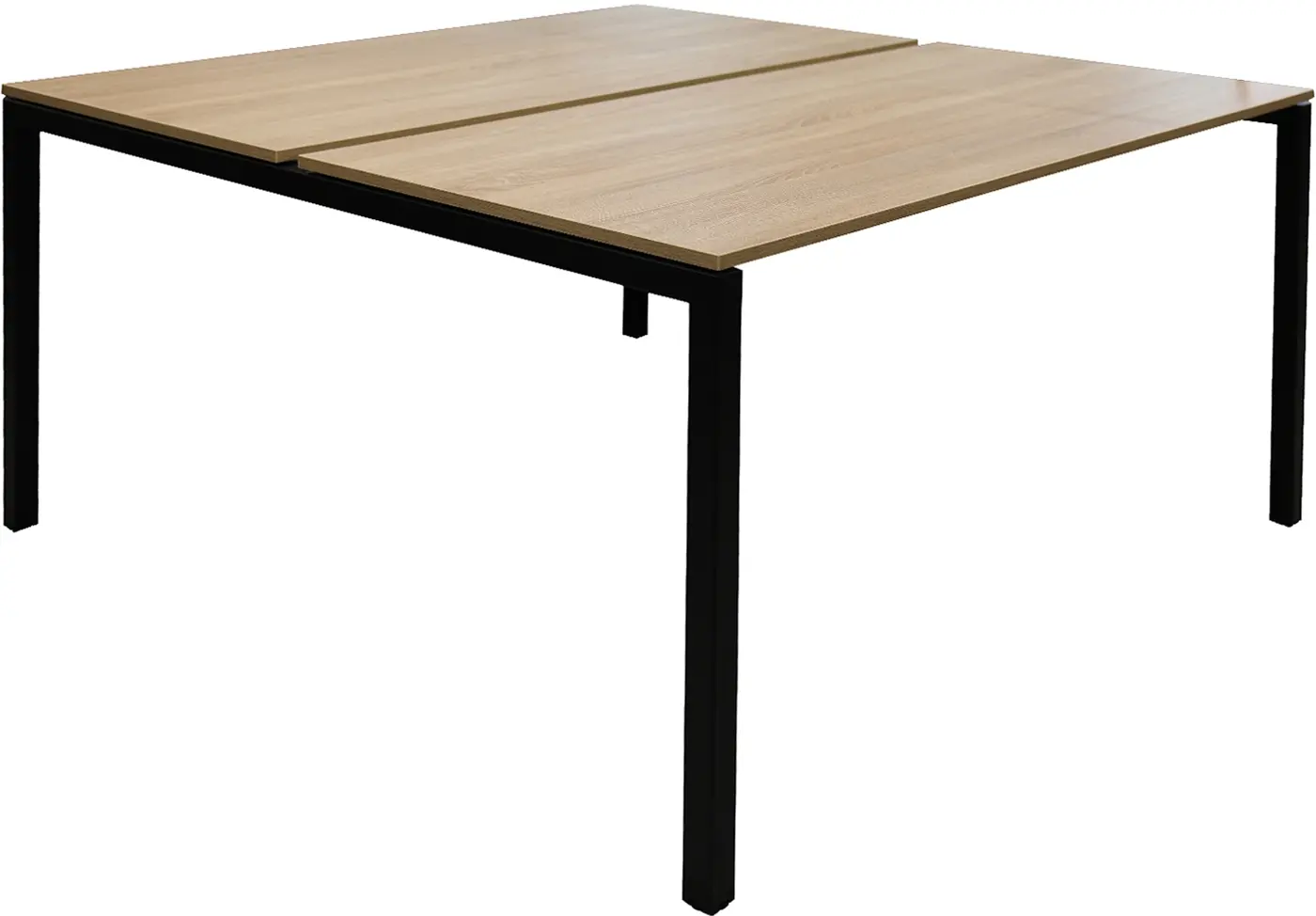 Masa de birou DP Kube Twin 138x140 (Oak/Black) - 2