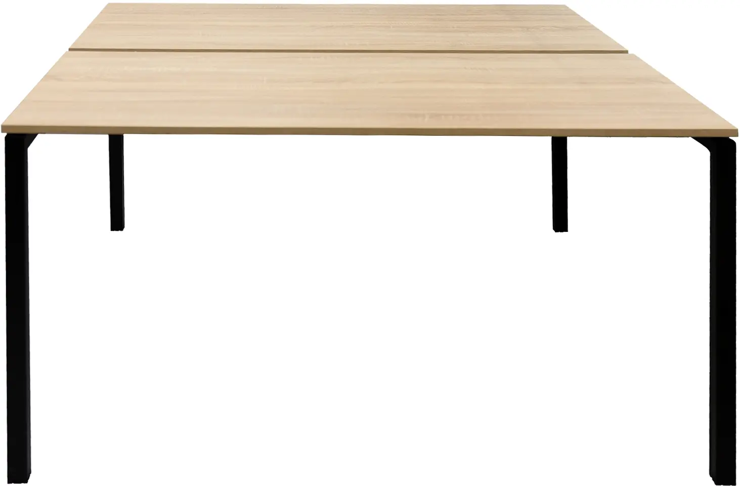 Masa de birou DP Kube Twin 138x140 (Oak/Black) - 3