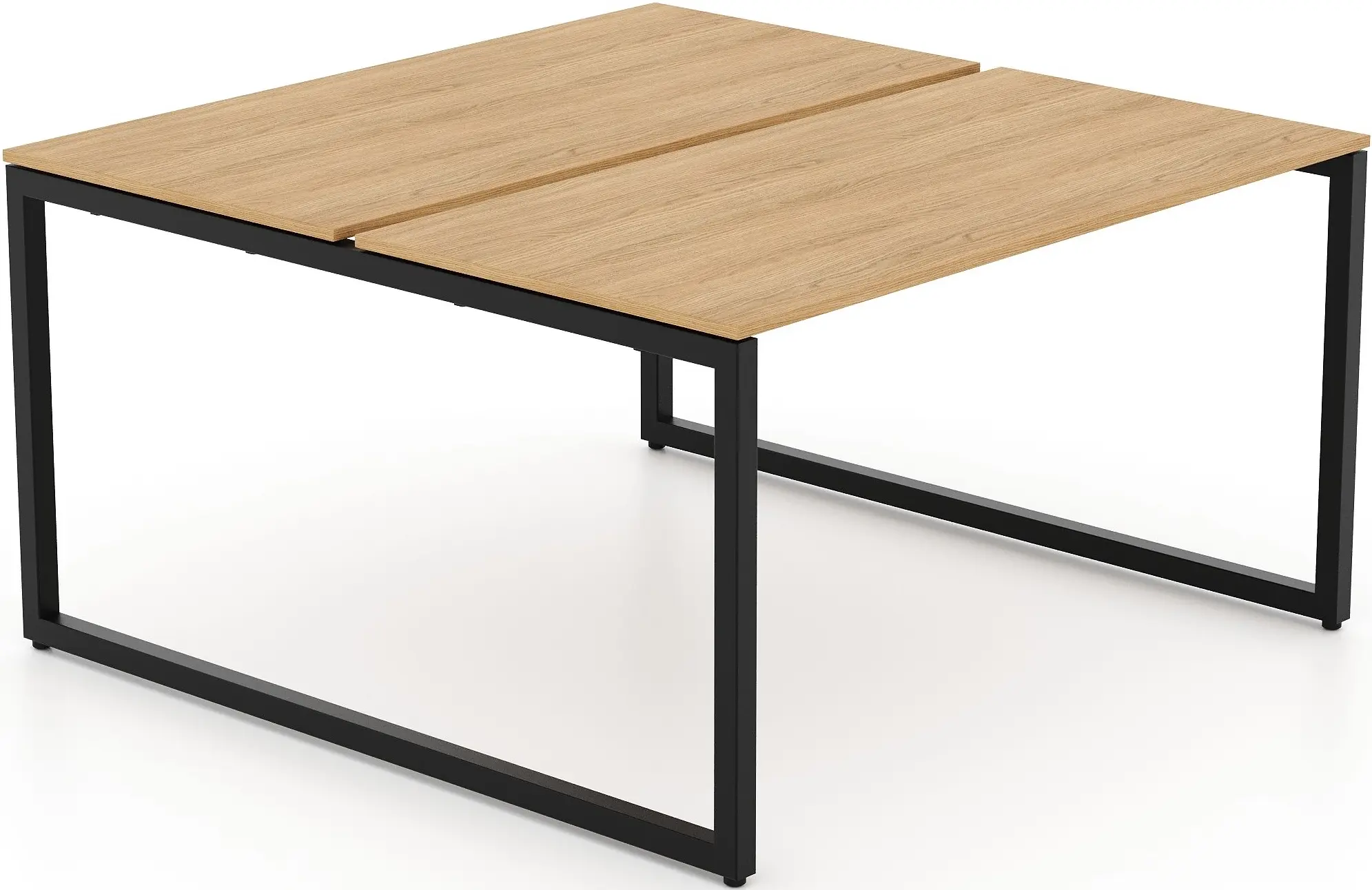 Письменный стол DP Mitaka Twin 138x140 (Oak/Black)