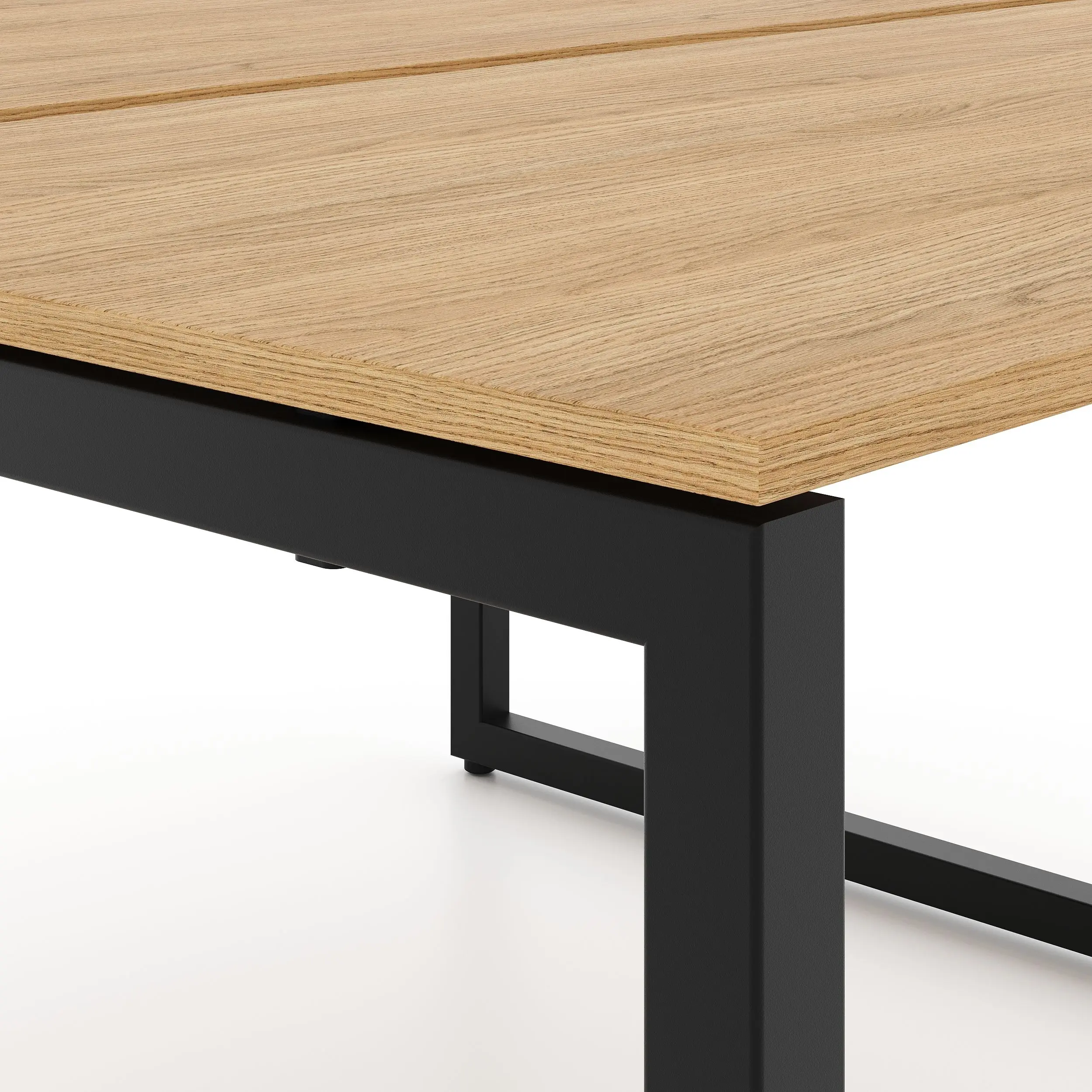 Письменный стол DP Mitaka Twin 138x140 (Oak/Black)