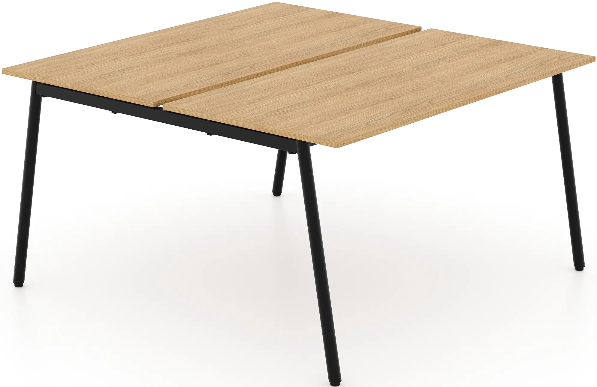 Письменный стол DP Saga Twin 138x140 (Oak/Black) - 2