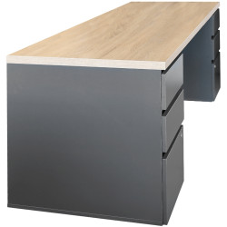 Письменный стол DP Urban Double Box Incorporat 200x68 (Sonoma Oak/Anthracite) Thumb
