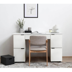 Masa de birou Fabrik Home Mateo 140x82x60 (Ash White)