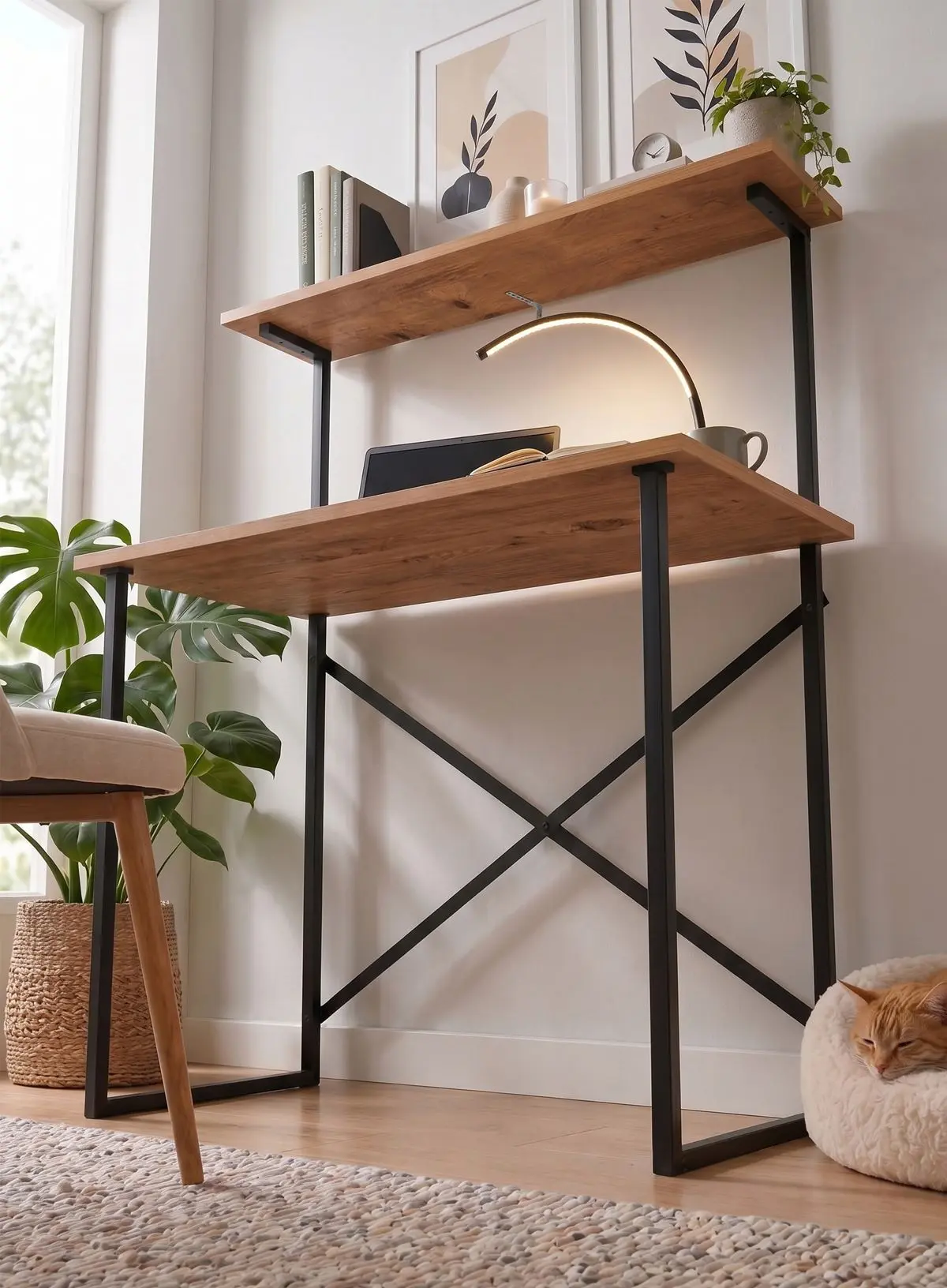 Письменный стол Bofigo Atay (Pine/Black) - 3