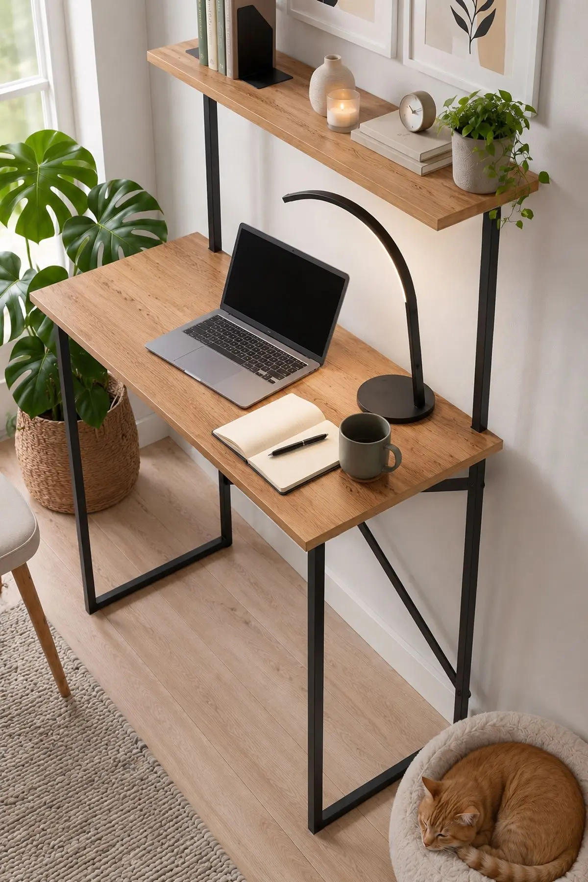 Письменный стол Bofigo Atay (Pine/Black) - 4