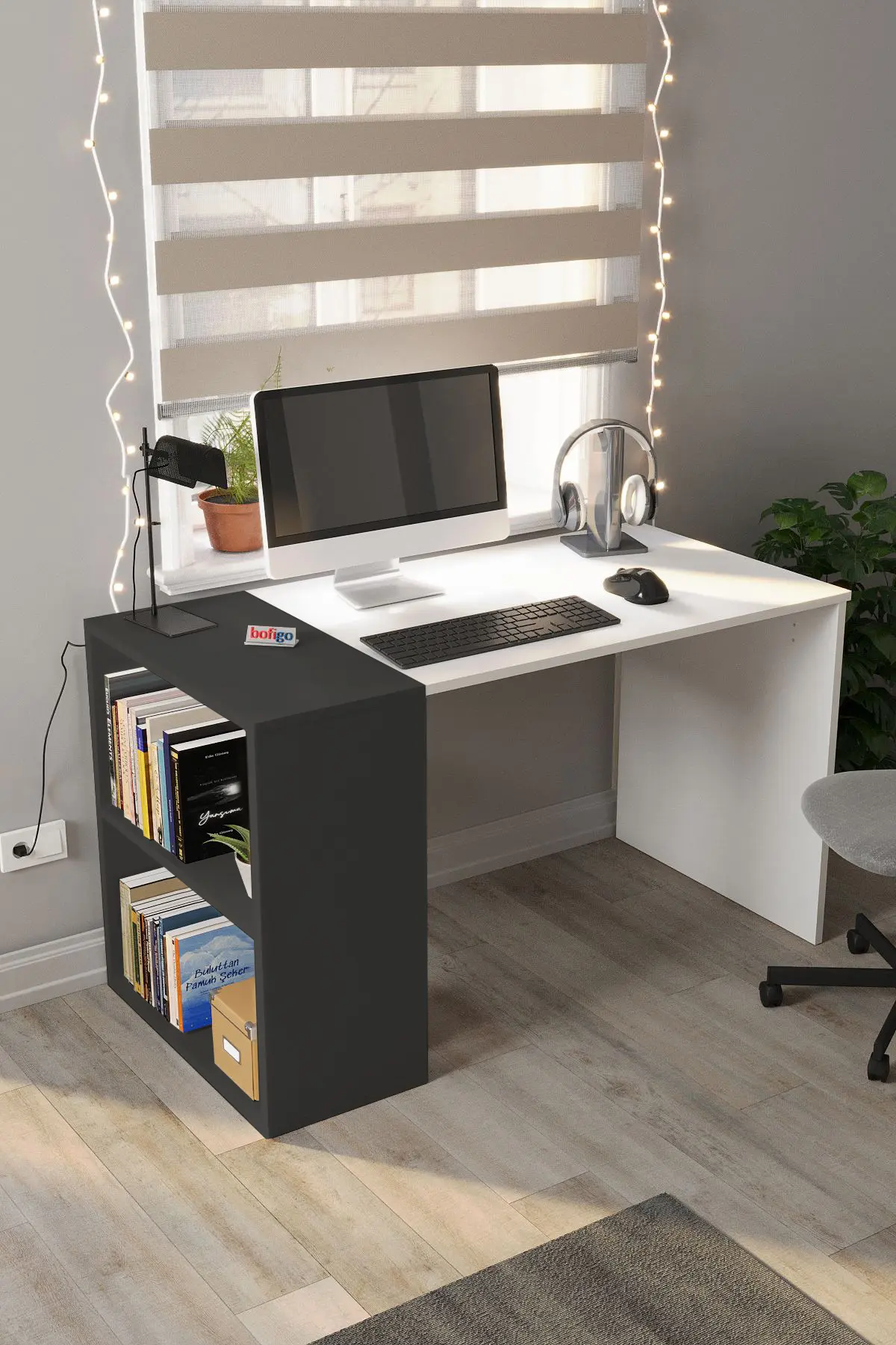 Письменный стол Bofigo Smyrna 120 (Anthracite/White)