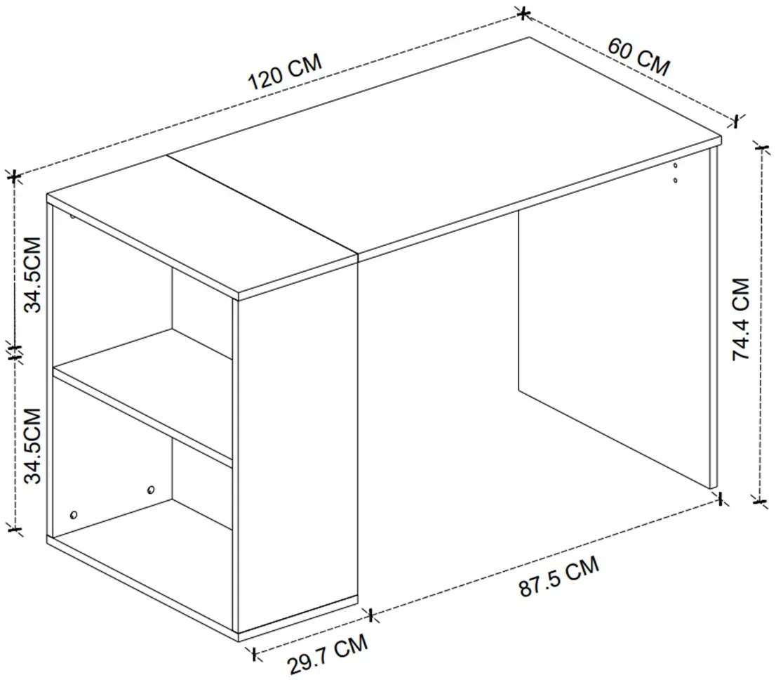 Masa de birou Bofigo Smyrna 120 (White) - 6