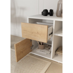 Masa de birou Bofigo Functional (Sapphire Oak/White) Thumb
