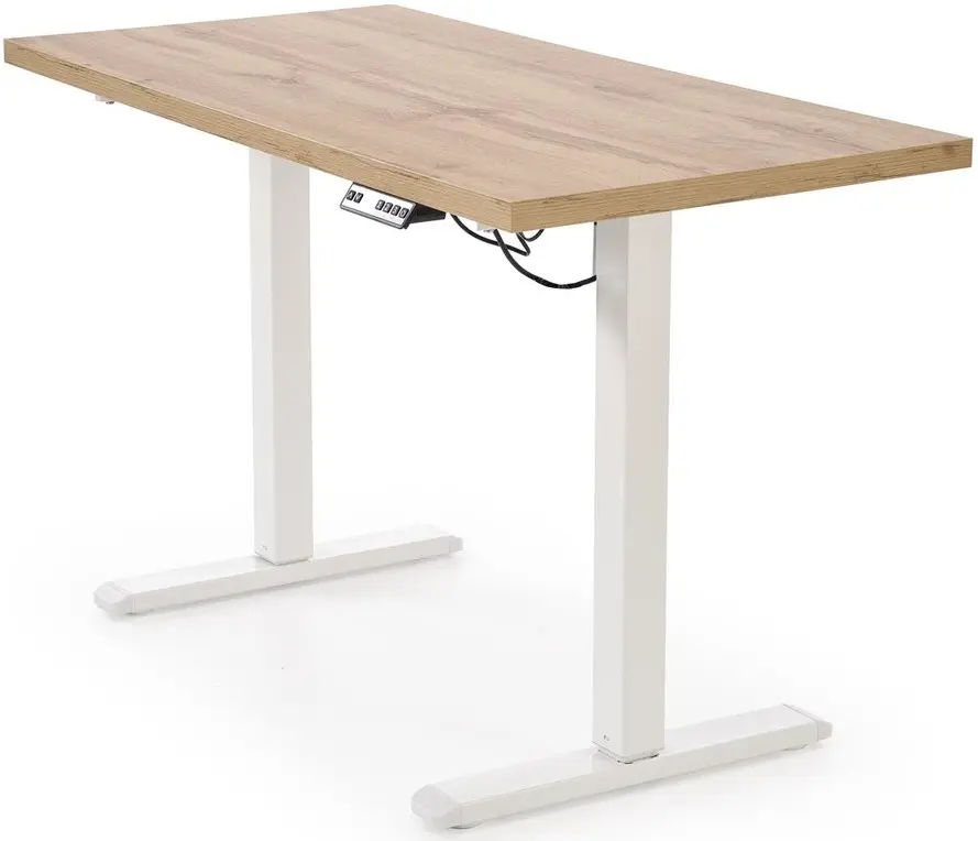 Письменный стол Halmar B/54 регулируемая высота (Artisan Oak/White) - 4