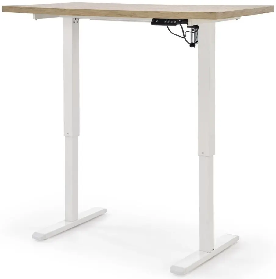 Письменный стол Halmar B/54 регулируемая высота (Artisan Oak/White) - 8