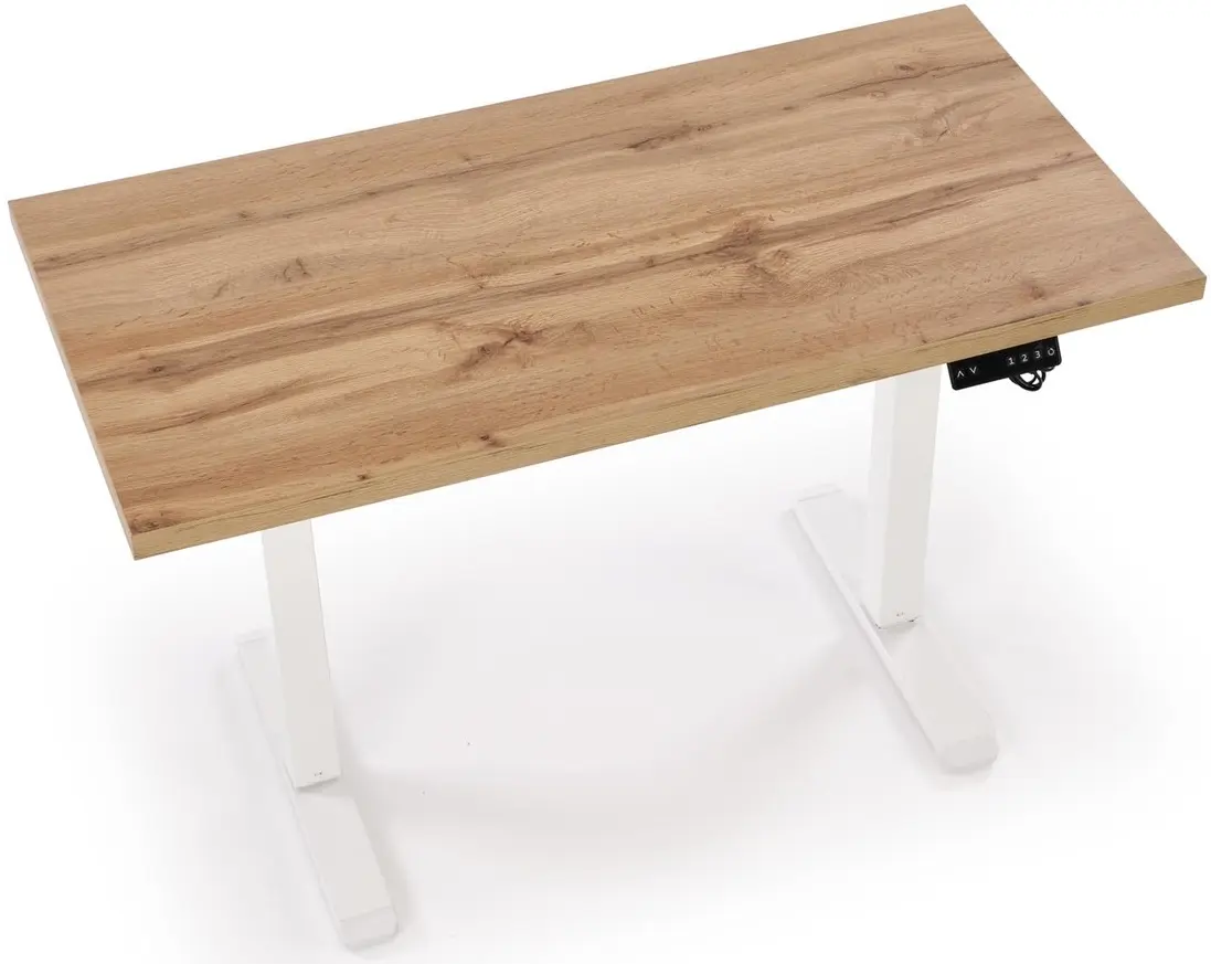 Письменный стол Halmar B/54 регулируемая высота (Artisan Oak/White) - 9