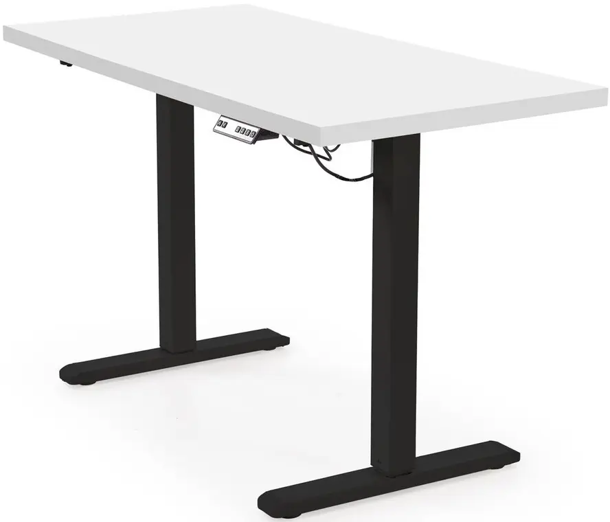 Письменный стол Halmar B/54 регулируемая высота (White/Black) - 4