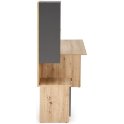 Masa de birou Halmar Miso (Graphite/Artisan Oak) Thumb