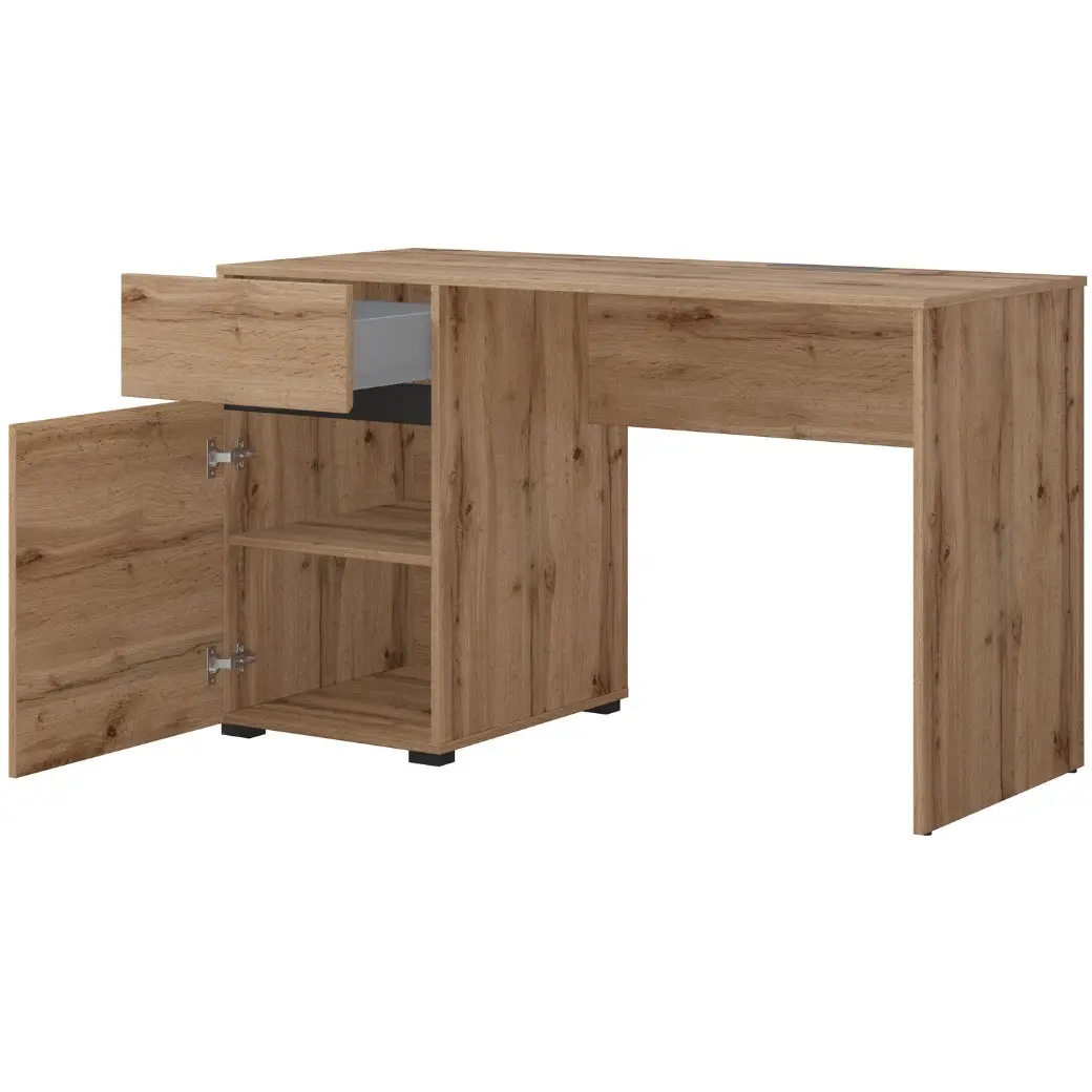 Masa de birou Helvetia Cross 24N6MY07 (Wotan Oak/Black) - 3