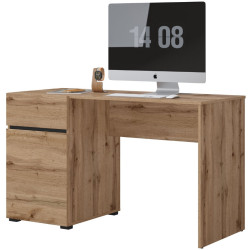 Masa de birou Helvetia Cross 24N6MY07 (Wotan Oak/Black) Thumb