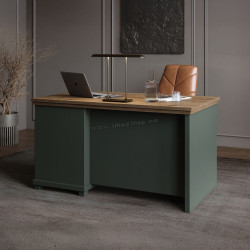 Masa de birou Helvetia Evora 24ZRJU03 (Green/Lefkas Oak)