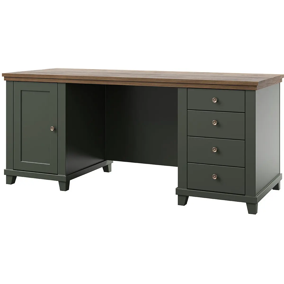 Письменный стол Helvetia Evora 24ZRJU07 (Green/Lefkas Oak) - 2