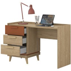Письменный стол Helvetia Scandi 24D5OH03 (Oiled oak/Brick) Thumb