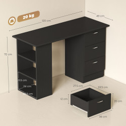 Письменный стол Homcom 836-068BK (Black) Thumb