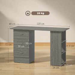 Письменный стол Homcom 836-068V00GY (Grey) Thumb