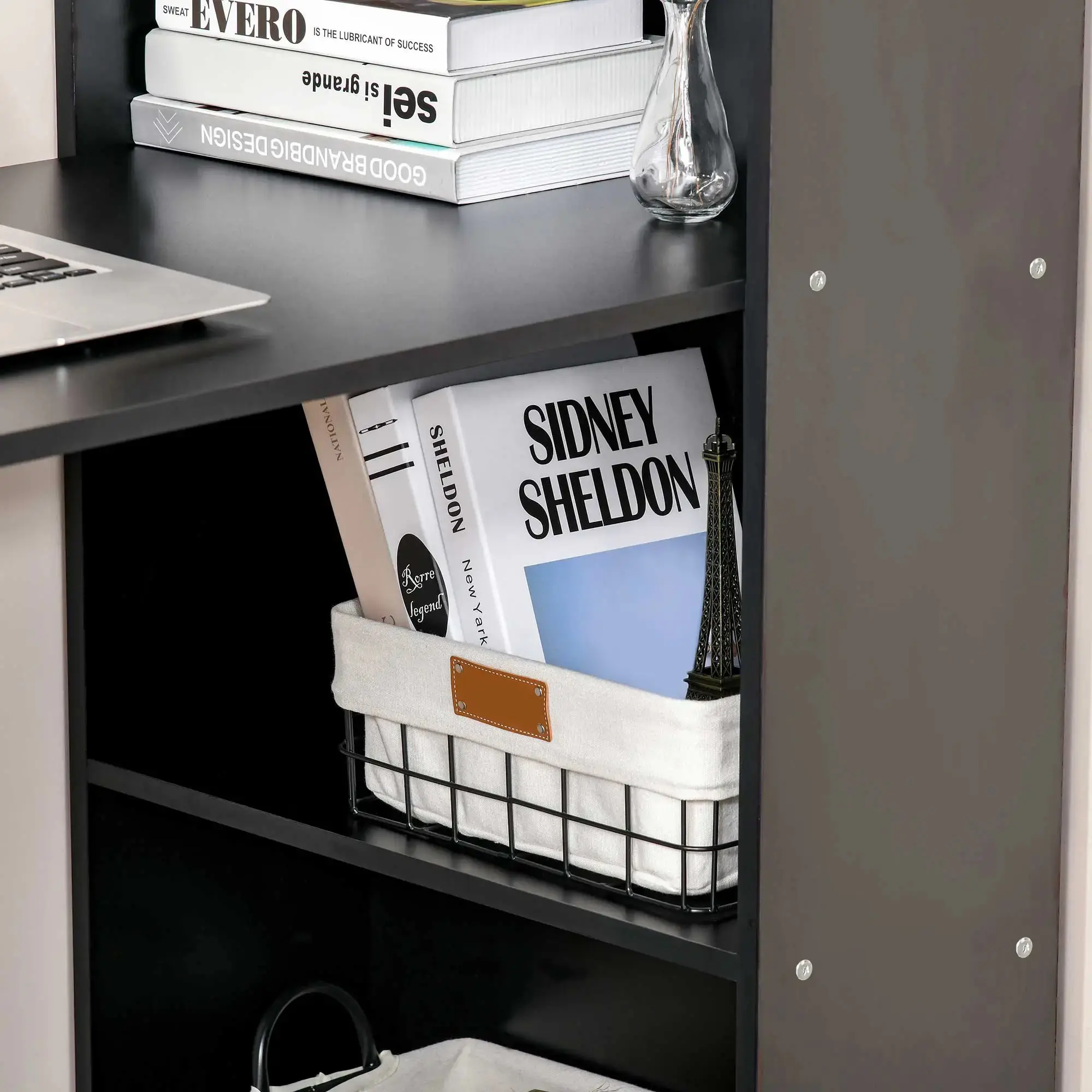 Masa birou Homcom 836-069BK (Black) - 5