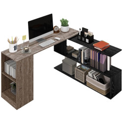 Письменный стол Homcom 836-072V00GY (Grey/Black) Thumb