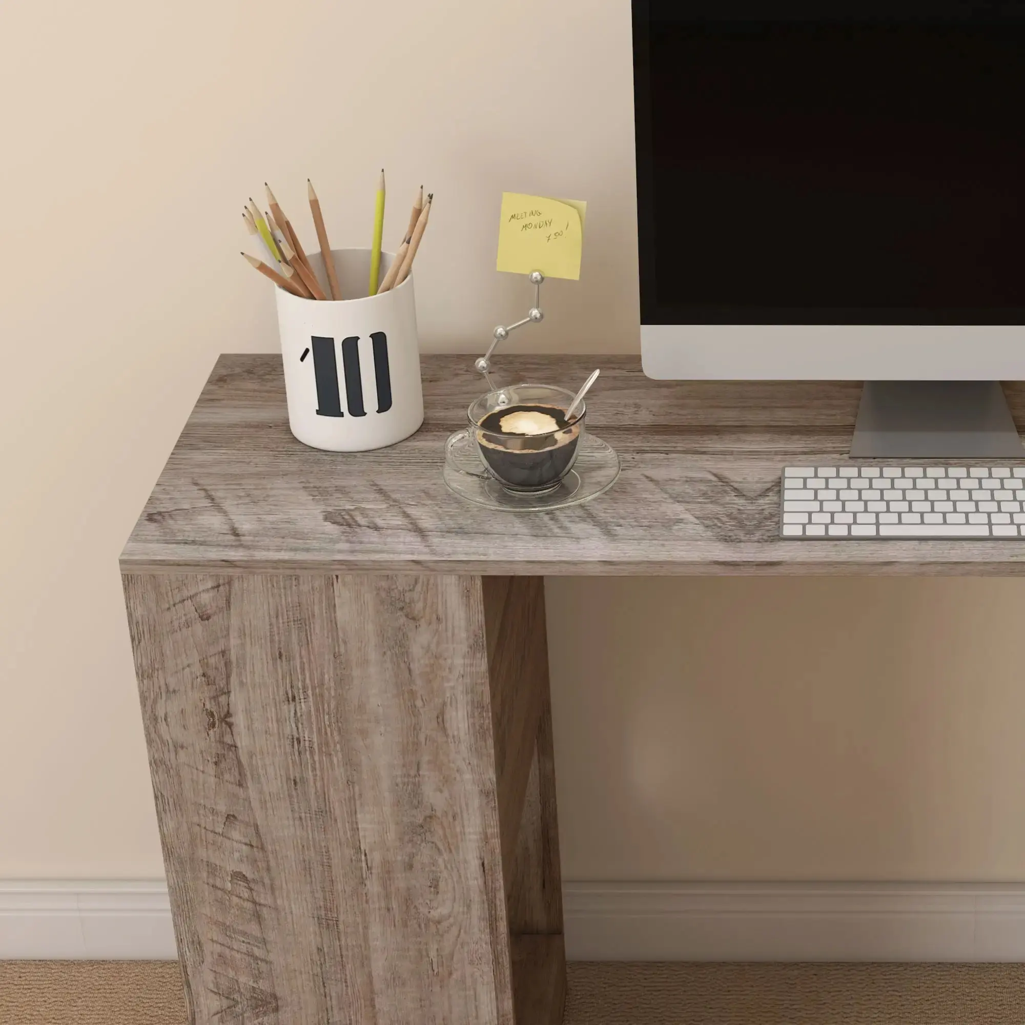 Письменный стол Homcom 836-072V00GY (Grey/Black) - 7