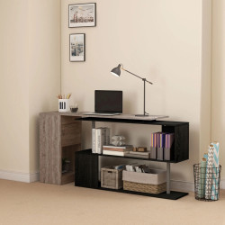 Письменный стол Homcom 836-072V00GY (Grey/Black) Thumb