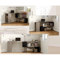 Письменный стол Homcom 836-072V00GY (Grey/Black) Thumb