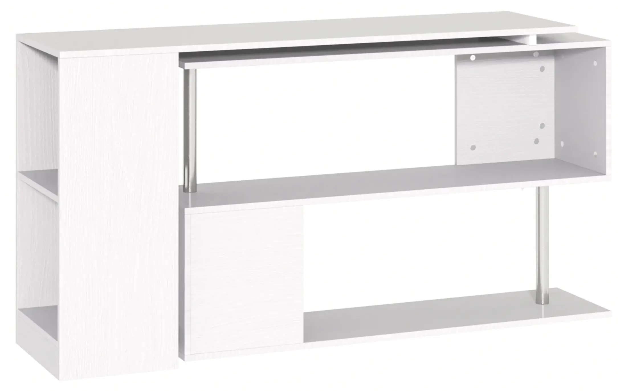 Masa birou Homcom 836-072WT (White) - 3