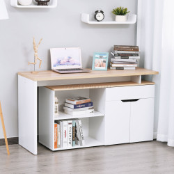 Письменный стол Homcom 836-233V01 (White/Natural)