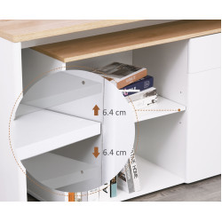 Письменный стол Homcom 836-233V01 (White/Natural) Thumb