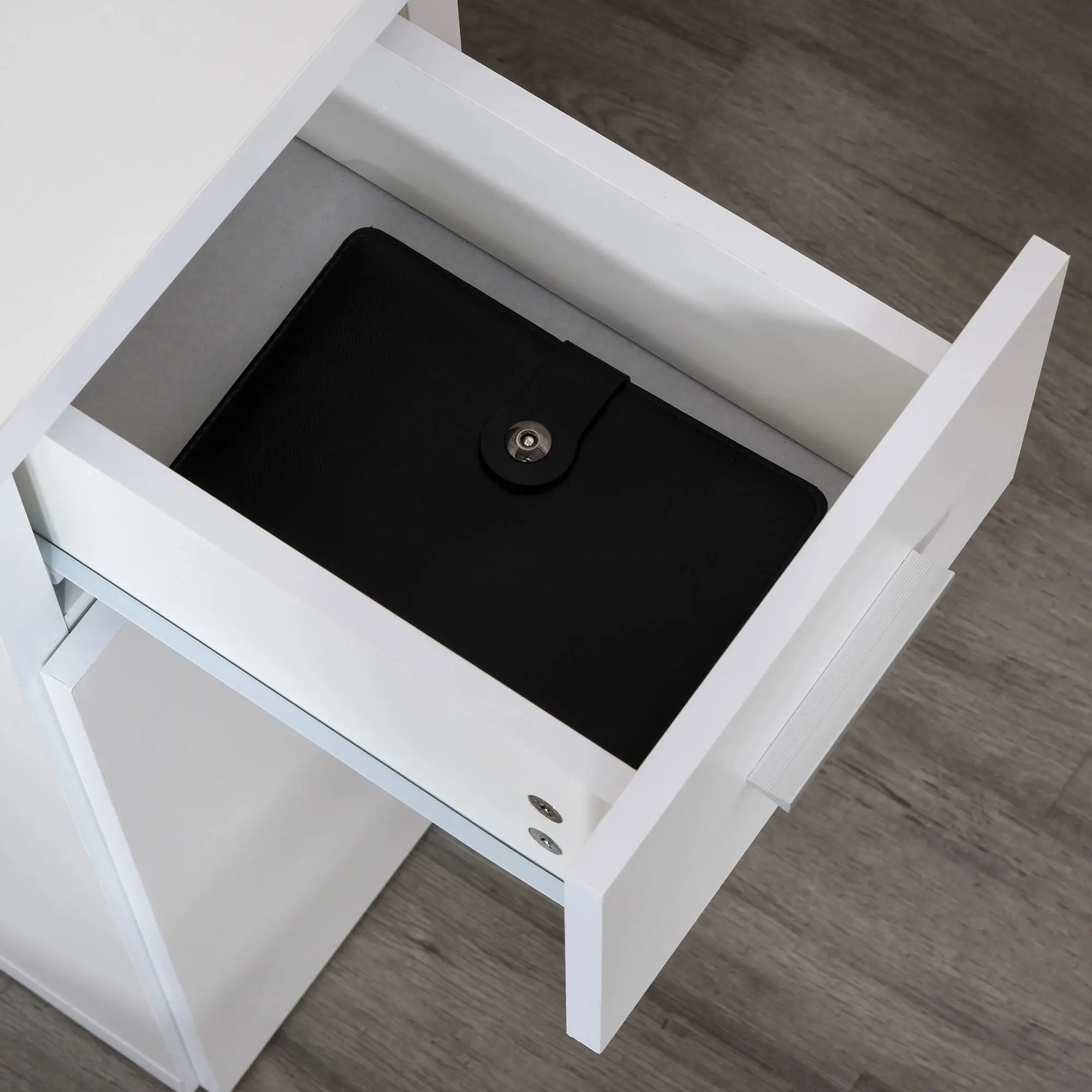 Masa birou Homcom 836-272WT (White) - 7