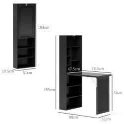 Письменный стол Homcom 836-296V80BK (Black) Thumb