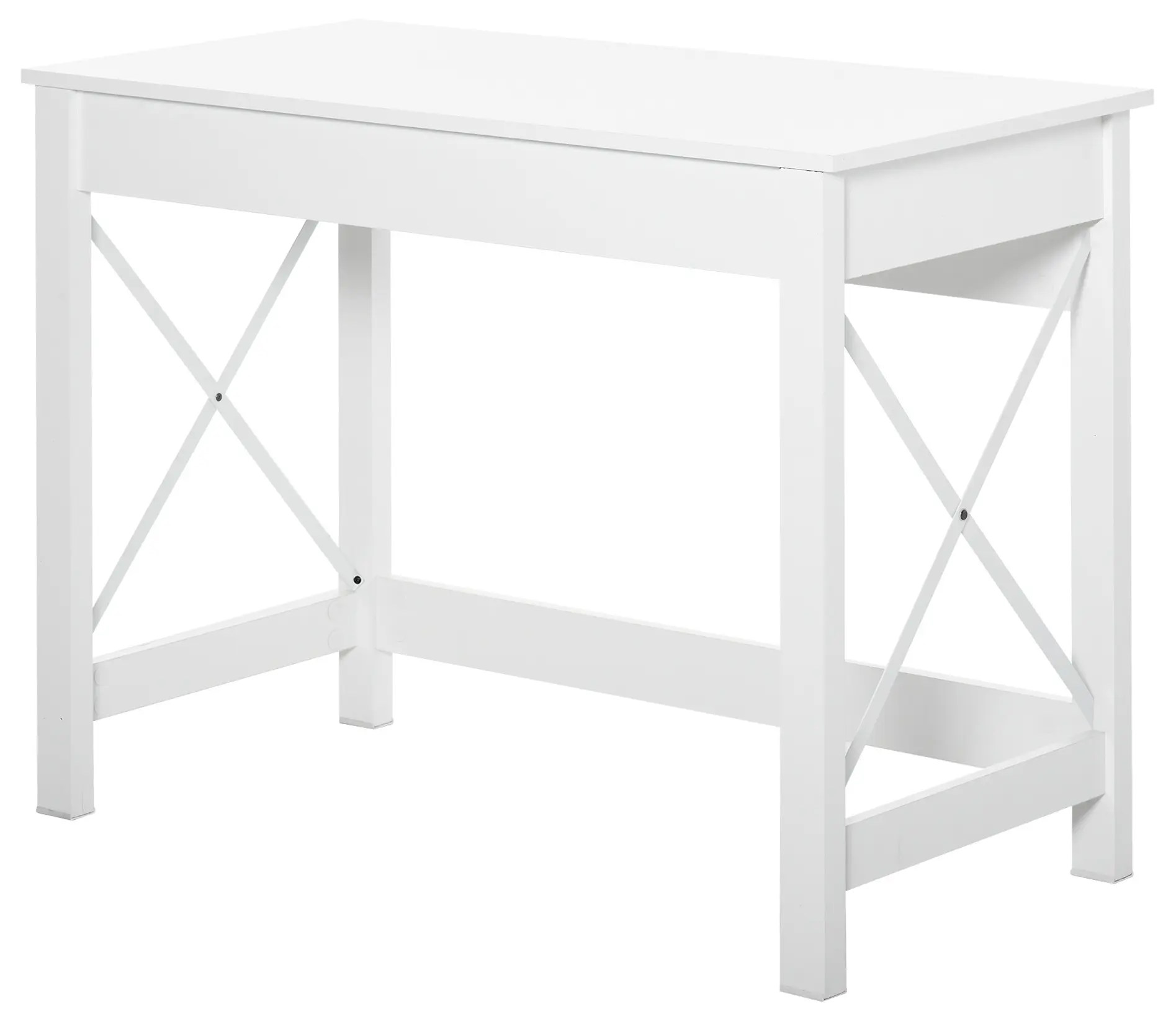 Masa birou Homcom 836-319WT (White) - 2