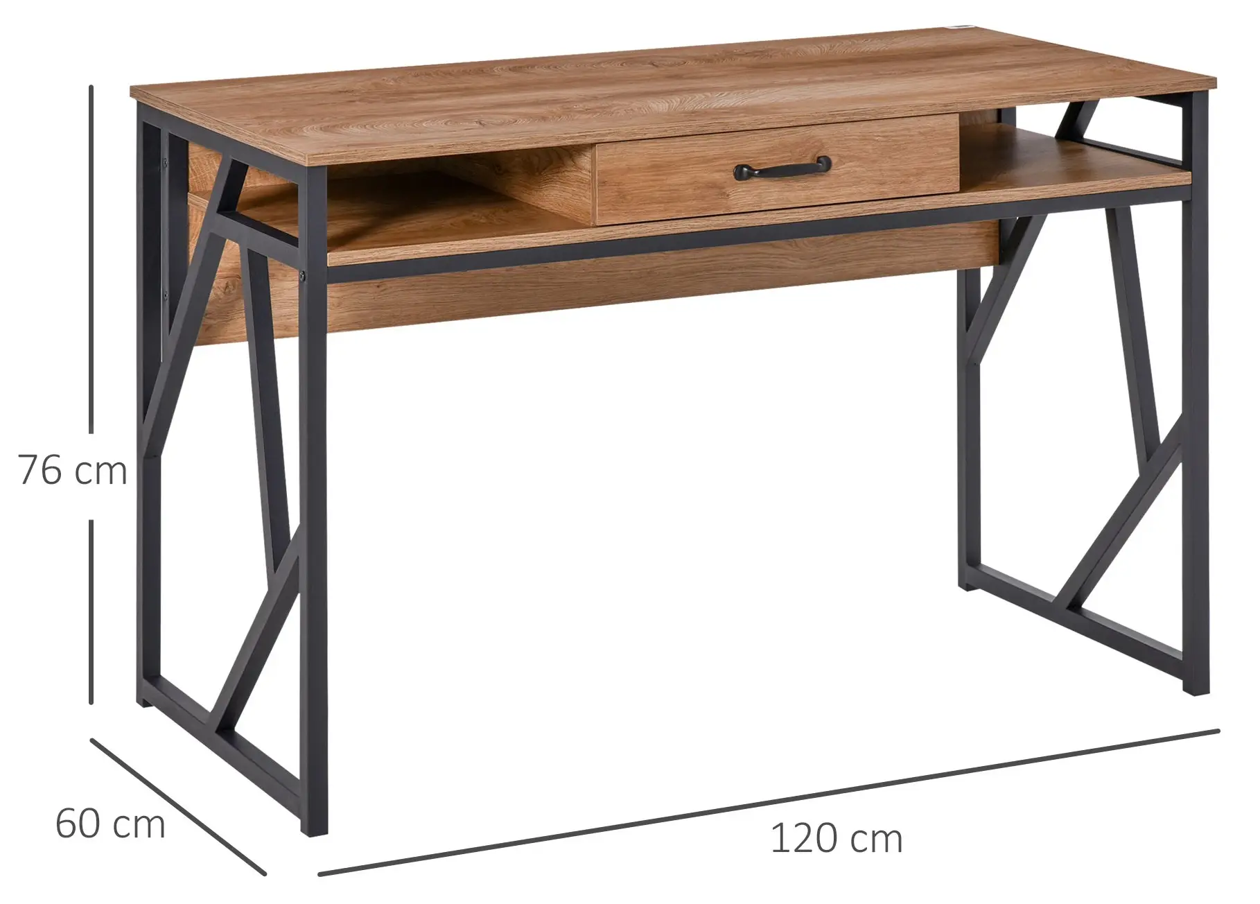 Письменный стол Homcom 836-376 (Brown/Black) - 8