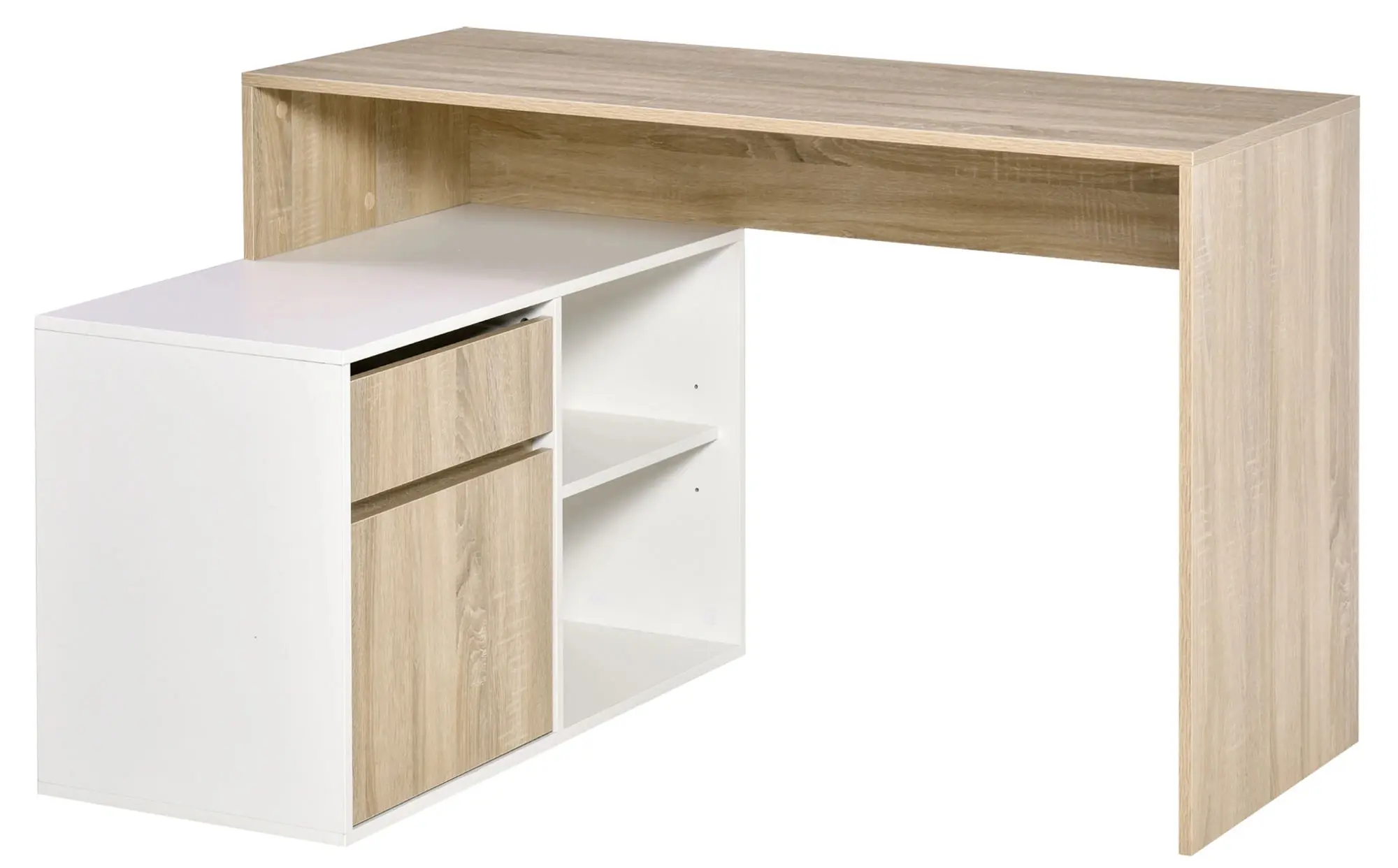 Письменный стол Homcom 836-411 (Oak/White) - 2